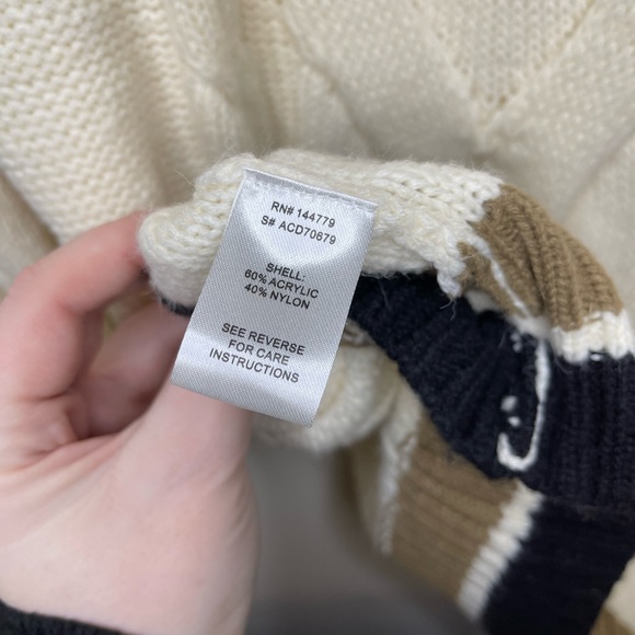 12th Tribe Peggy White Mini Sweater Dress | Size L - Picture 10 of 10